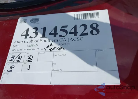 2023 Nissan Rogue S Fwd from USA, damaged, VIN 5N1BT3AA6PC816577